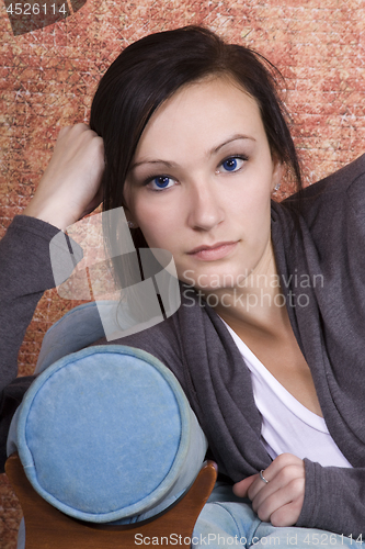 Image of Bautiful Teenager on the couch