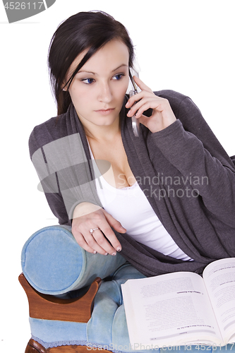 Image of Teenager Talking on the Cell Phone 