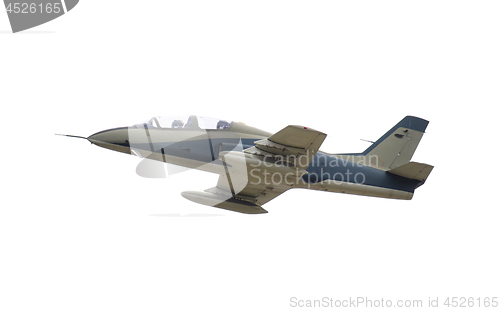 Image of Jet fight airplane flying isolated