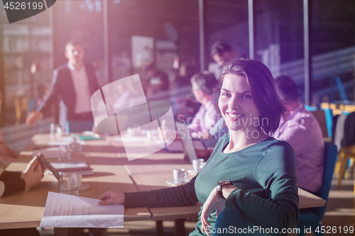 Image of Portrait of young successful Businesswoman