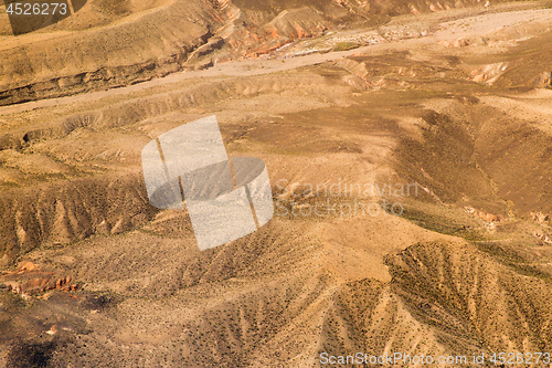 Image of aerial view of grand canyon from helicopter