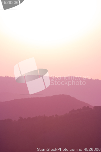 Image of ultra violet purple summer landscape