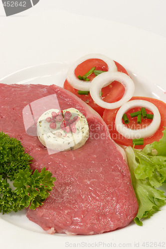 Image of Steak with onion rings