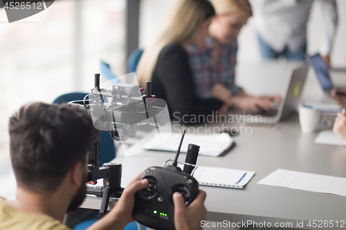 Image of videographer at work