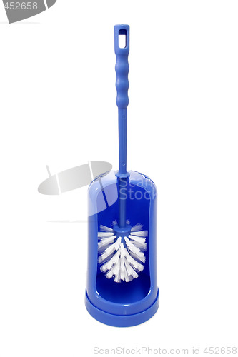 Image of Blue toilet brush