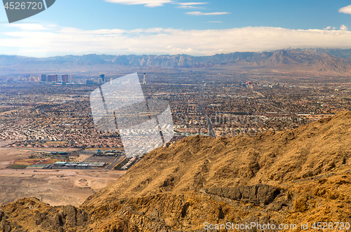 Image of panorama of las vegas city in nevada