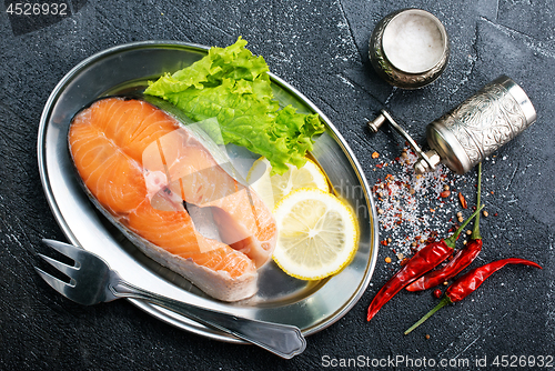 Image of raw salmon