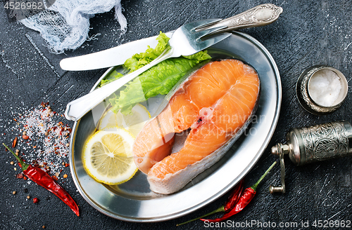 Image of raw salmon