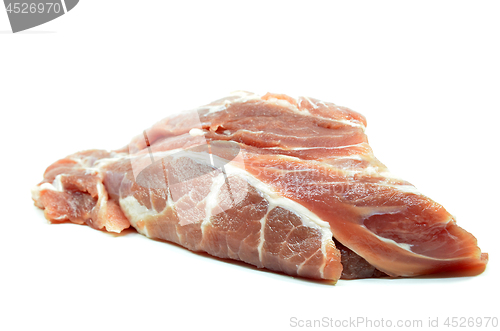 Image of Sliced of raw pork