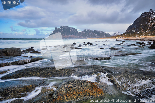 Image of Beach of fjord in Norway