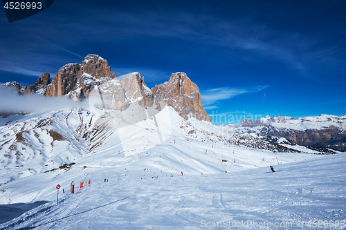 Image of Ski resort in Dolomites, Italy