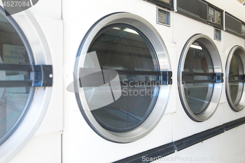 Image of washing machines at laundromat