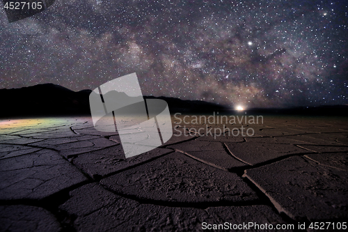 Image of Time Lapse Long Exposure Image of the Milky Way Galaxy