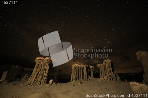 Image of Time Lapse Long Exposure Image of the Milky Way Galaxy