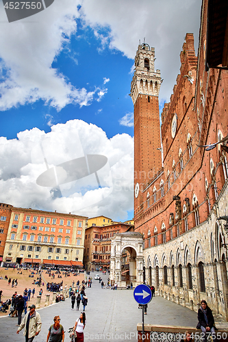 Image of View of Piazza del Campo square in Siena