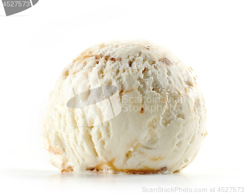 Image of ice cream on white background