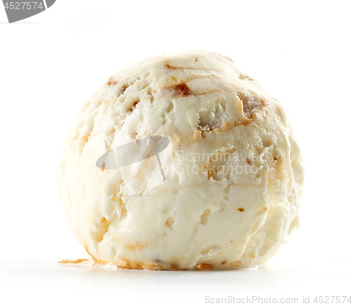 Image of ice cream on white background