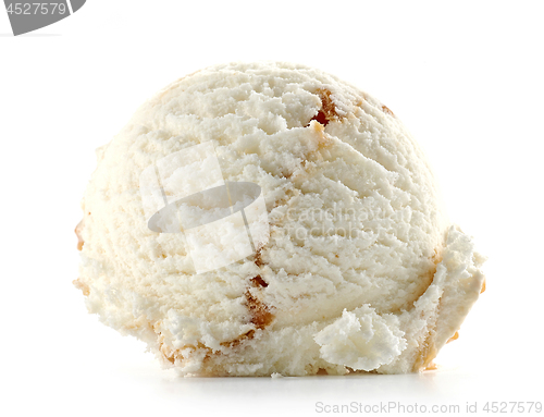 Image of ice cream on white background