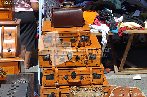 Image of Leather Luggage