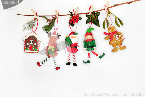 Image of Hanging Christmas Decorations