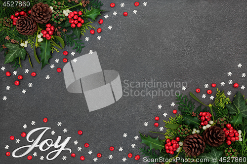 Image of Chrismas Joy Background Border