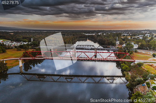 Image of Tw bridges over Nepean River Penrith