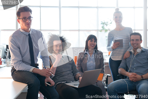 Image of Portrait of a business team At A Meeting