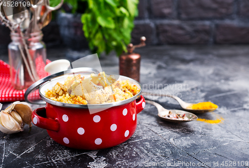 Image of fried chicken with rice