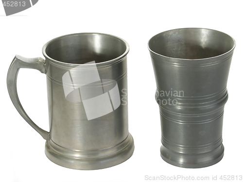 Image of Two tin mugs