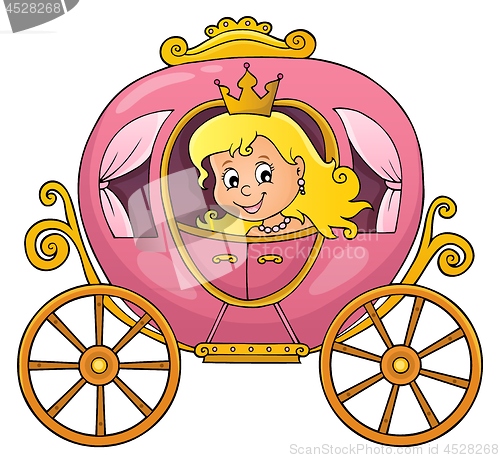 Image of Princess in carriage theme image 1