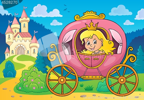 Image of Princess in carriage theme image 2