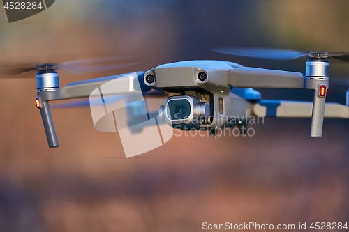 Image of Drone flying outdoors