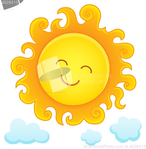 Image of Happy sleeping sun theme image 3