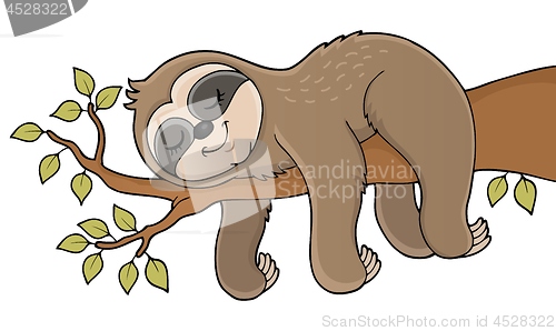 Image of Sleeping sloth theme image 1