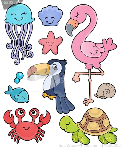 Image of Summer animals theme set 1