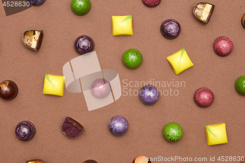 Image of Colorful pattern of candies