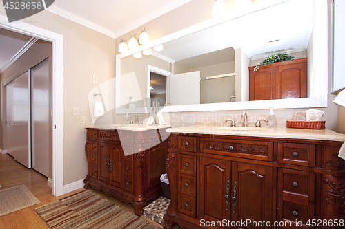 Image of Close up picture of a Bathroom Interior