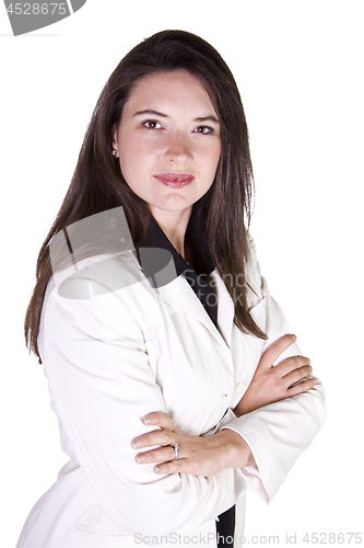 Image of Cute Woman with her arms crossed