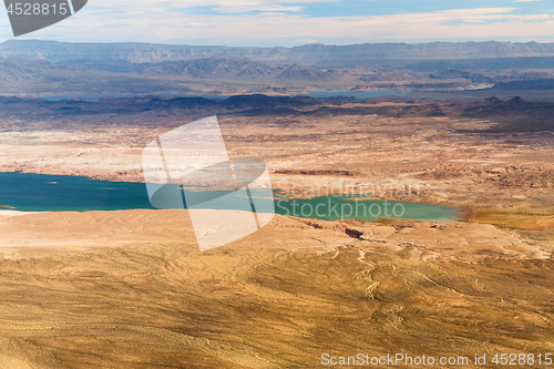 Image of aerial view of grand canyon and lake mead