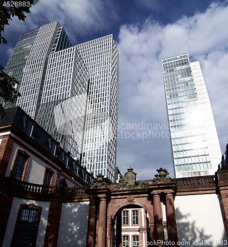 Image of Modern Grows from Old. Frankfurt, Germany