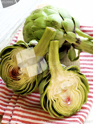 Image of Raw Fresh Artichokes