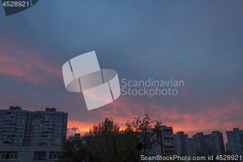 Image of  Sky with beautiful sunset