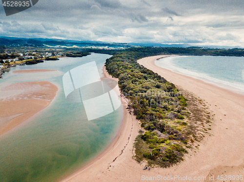 Image of Sand patterns in the river at low tide at Minnamurra