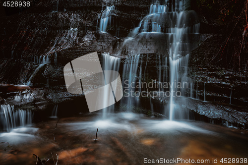 Image of Mountain stream cascades