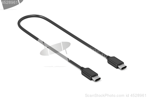 Image of Black usb-c cable