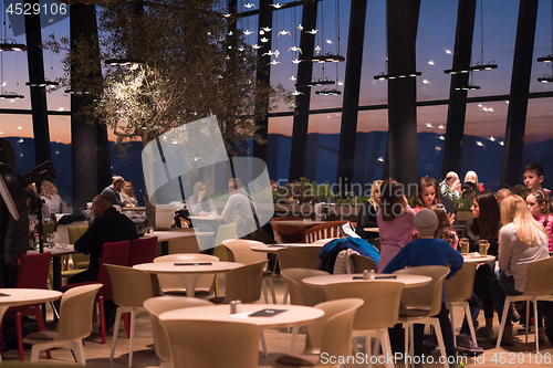 Image of Couple on a romantic dinner at the restaurant