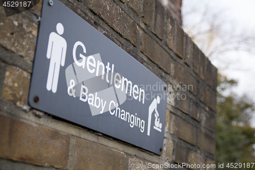 Image of Gentlemen Toilet Sign