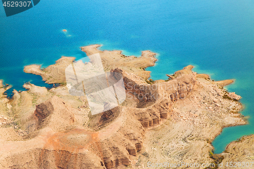 Image of aerial view of grand canyon and lake mead