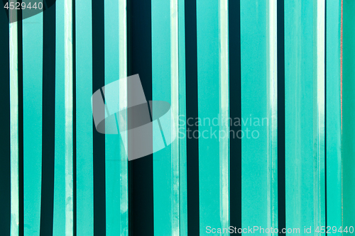 Image of ribbed turquoise surface