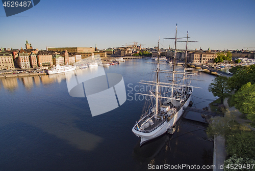 Image of View of Stockholm Sweden early morning